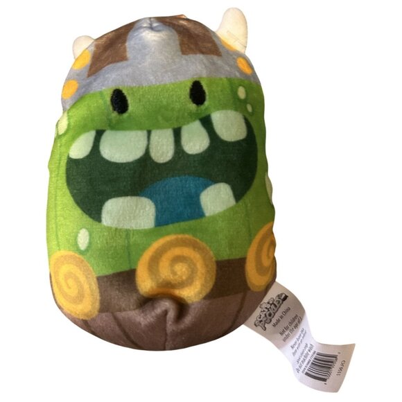 Cows Vs Aliens & Cats Vs Pickles 4" Bean Bag Plush Toys Rainbow Cow & Viking Pi - Picture 5 of 5